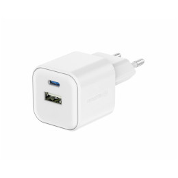 Ładowarka Swissten TRAVEL CHARGER GaN 1x USB-C 35W PD + 1x USB-A 27W QC biały