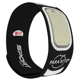 Środek odstraszający Para'Kito Sportovní náramek proti komárům czarny Black