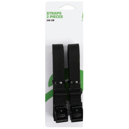 Pasy Bo-Camp Straps 18 mm / 200 cm 2 pcs czarny Black