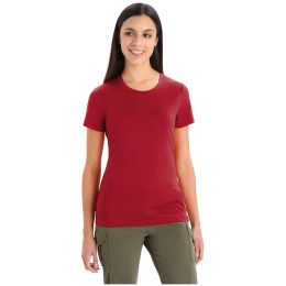 Koszulka damska Icebreaker Tech Lite II SS Tee bordowy cherry