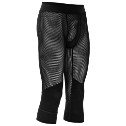 Męskie kalesony Devold Wool Mesh Pro 3/4 Longs Man czarny Black