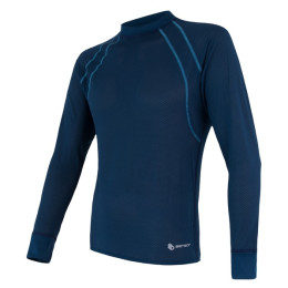 Męska koszulka Sensor Coolmax Air (long sleeve) ciemnoniebieski Darkblue