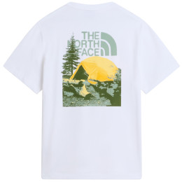 Koszulka męska The North Face M Pitch A Tent Relaxed Ss Tee biały TNF WHITE