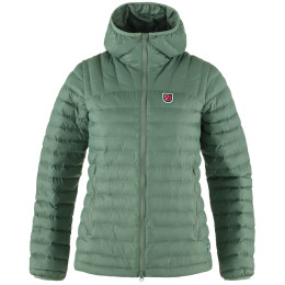 Kurtka zimowa damska Fjällräven Expedition Lätt Hoodie jasnozielony Patina Green