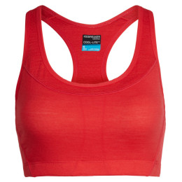 Biustonosz Icebreaker Wmns Meld Zone Sport Bra czerwony Ember