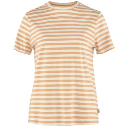 Koszulka damska Fjällräven Striped T-shirt W żółty/biały Landsort Pink-Chalk White