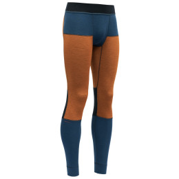 Męskie kalesony Devold Tuvegga Merino Longs niebieski/czerwony Ink