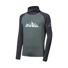 Bluza męska Sensor Coolmax Thermo Mountains czarny/zielony olive/černá