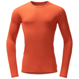 Męska koszulka Devold Adventure Merino 190 Shirt Man pomarańczowy Brick