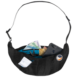 Nerka Ticket to the moon Upcycled Sling Bag czarny Black