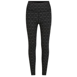 Damskie kalesony Icebreaker Women M 260 Tech Vrtx H R Leg AlpGeo czarny/biały Black/Snow/J