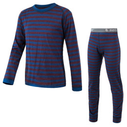 Bielizna funkcjonalna dla dzieci Sensor Merino Air Set niebieski/czerwony
