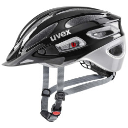 Kask rowerowy Uvex True czarny/srerbny Black - Silver