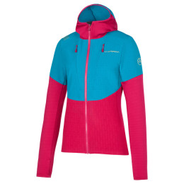 Bluza damska La Sportiva Session Tech Hoody W niebieski/różowy Cerise/Crystal