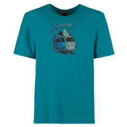 Koszulka męska E9 Furgo Men's niebieski Tropical Sea
