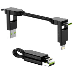 Kabel do ładowania i przesyłania danych Rolling Square inCharge X 6v1 czarny black