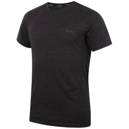 Koszulka męska MOOA MerinoSilk 160 short czarny black melange