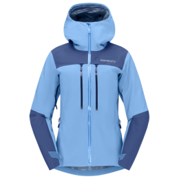 Damska kurtka outdoorowa Norrona Trollveggen Gore-Tex Pro Light Jacket jasnoniebieski Allure/Vintage Indigo