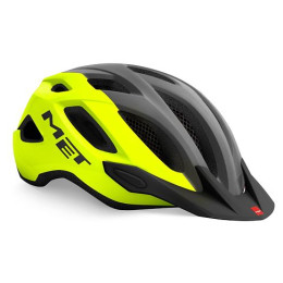 Kask rowerowy MET Crossover Reflex szary/żółty