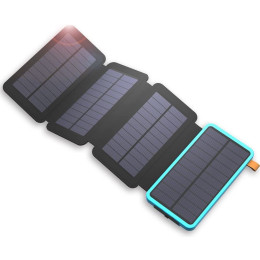 Ładowarka solarna AllPowers XD-SC-010-BBLU +powerbank czarny Black