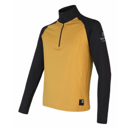 Męska bluza Sensor Coolmax Thermo zip czarny/żółty Mustard/Black