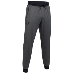 Męskie spodnie dresowe Under Armour Sportstyle Tricot Jogger szary/czarny GRY
