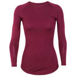 Damska koszulka Icebreaker 200 Zone LS Crewe bordowy cherry