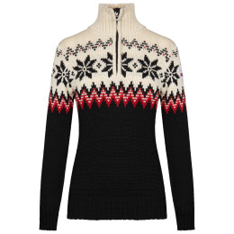 Sweter damski Dale of Norway Myking Fem Sweater czarny Black Raspberry Offwhite