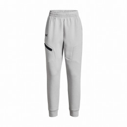 Damskie spodnie dresowe Under Armour Unstoppable Flc Jogger jasnoszary