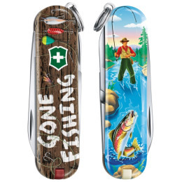 Składany nóż Victorinox Classic LE Gone Fishing niebieski GoneFishing