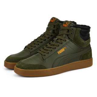 Buty męskie Puma Shuffle Mid Fur zielony green