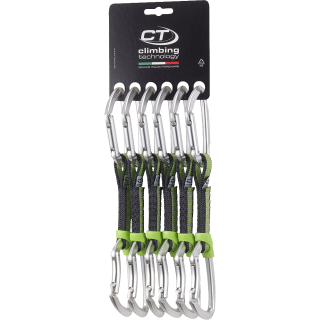 Ekspresy Climbing Technology Lime NY 12cm silver 6szt srebrny