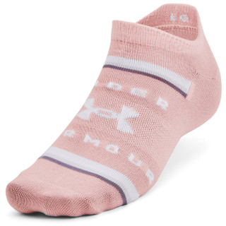 Damskie skarpety Under Armour Essential No Show 6pk różowy Retro Pink / White / White