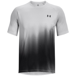 Męska koszulka Under Armour Tech Fade SS szary/czarny Halo Gray / Black / Black