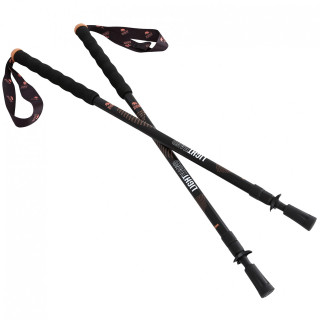 Kije trekkingowe Zulu Lighthand Twistlock czarny/pomarańczowy black/orange