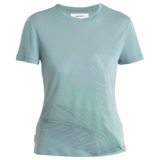 Damska koszulka Icebreaker Women Merino Core SS Tee Plume jasnoniebieski