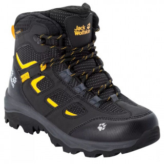 Buty dziecięce Jack Wolfskin Vojo Texapore Mid K czarny/żółty black / burly yellow