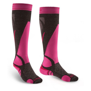 Damskie podkolanówki Bridgedale Ski Lightweight Women's szary/różówy graphite/pink/388