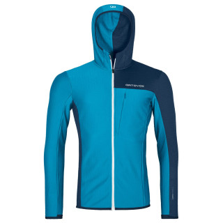 Męska bluza Ortovox Fleece Light Grid Hooded Jkt M niebieski mountain blue