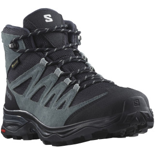 Buty damskie Salomon X Ward Leather Mid Gore-Tex szary India Ink