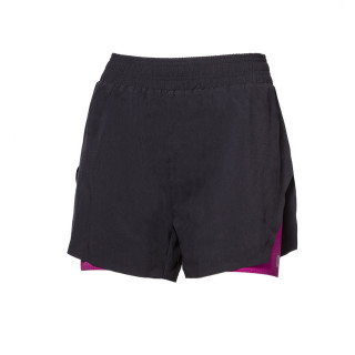 Szorty damskie Progress Carrera Shorts 2v1 czarny/różówy černá/višňová