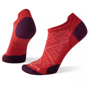 Skarpetki Smartwool Run Zero Cushion Low Ankle czerwony pomegranate