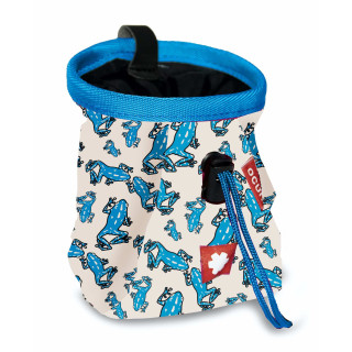 Worek Ocún Lucky Kid + pasek Ocún Chalk Bag Belt jasnoniebieski Frog Blue