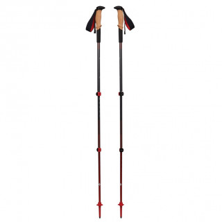 Kije trekkingowe Black Diamond Pursuit Shock Trekking Poles szary/czerwony Steel Grey-Octane