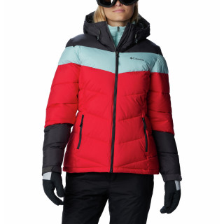 Kurtka zimowa damska Columbia Abbott Peak™ Insulated Jacket czerwony Red Lily, Shark, Aqua Haze