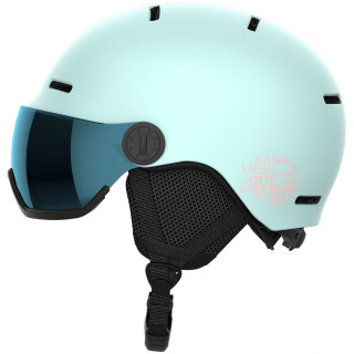 Kask narciarski dla dzieci Salomon Orka Visor jasnoniebieski Bleached Aqua