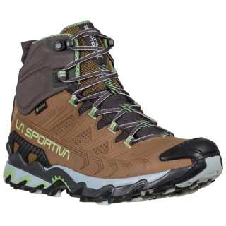 Damskie buty turystyczne La Sportiva Ultra Raptor II Mid Leather Woman GTX brązowy Taupe/Sage