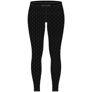 Damskie kalesony Icebreaker W Mer 260 Vertex Leggings On-Piste czarny/biały Black/Snow/J