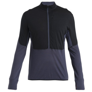 Męska bluza Icebreaker Men Merino 200 Realfleece™ Descender LS Half Zip czarny