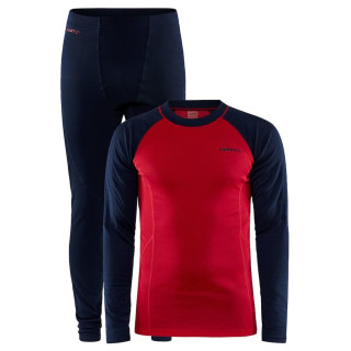 Zestaw dla mężczyzn Craft Core Warm Baselayer czerwony/niebieski BlazeLychee